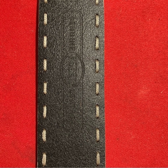 FOSSIL Leather White  Stitching Classic Vintage Look and Feel Belt - Picture 14 of 15